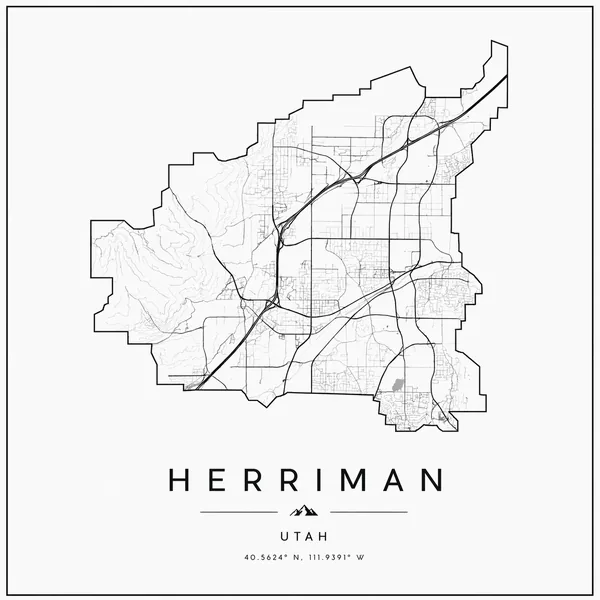 Map of Herriman Utah lawn care service area