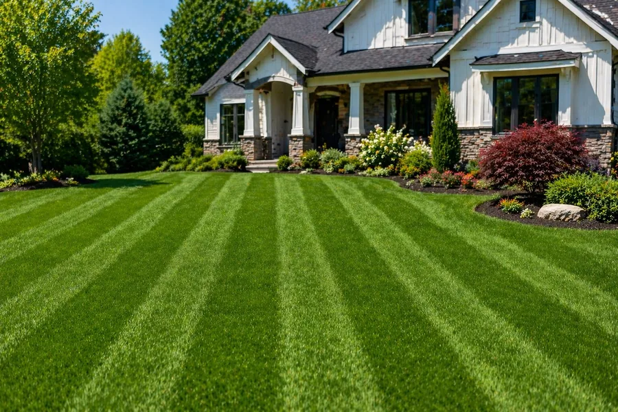 Lawn Blowing service in Bluffdale, Utah - Duck Duck Mow