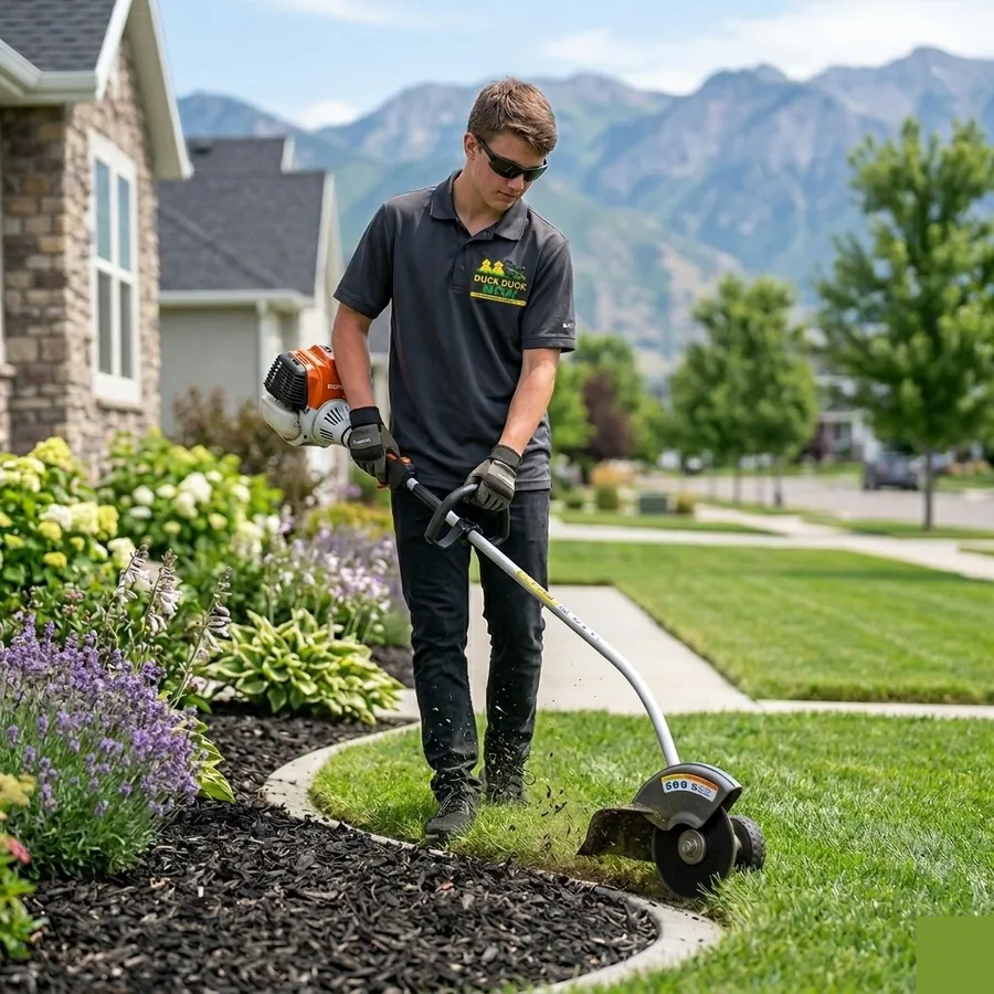 Lawn Edging service in Riverton, Utah - Duck Duck Mow